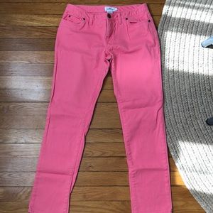 Pink vineyard vine skinny jeans